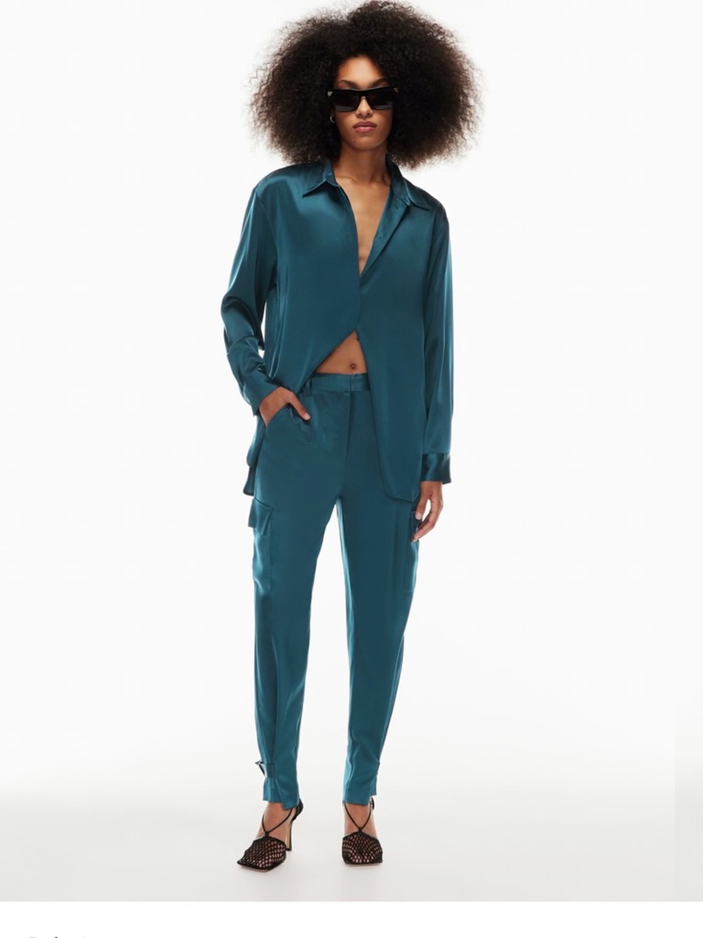 Women’s Aritzia Babaton Refined Cargo Pants Size 2 Teal